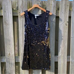 Calvin Klein size 12 Black and Gold Sequin Dress🖤💛